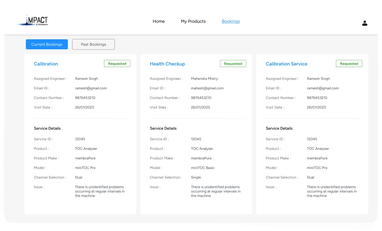 I Connect - Customer Service Booking